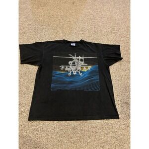 AH-64 Apache Blackbird 80s Single Stitch Shirt Size XL